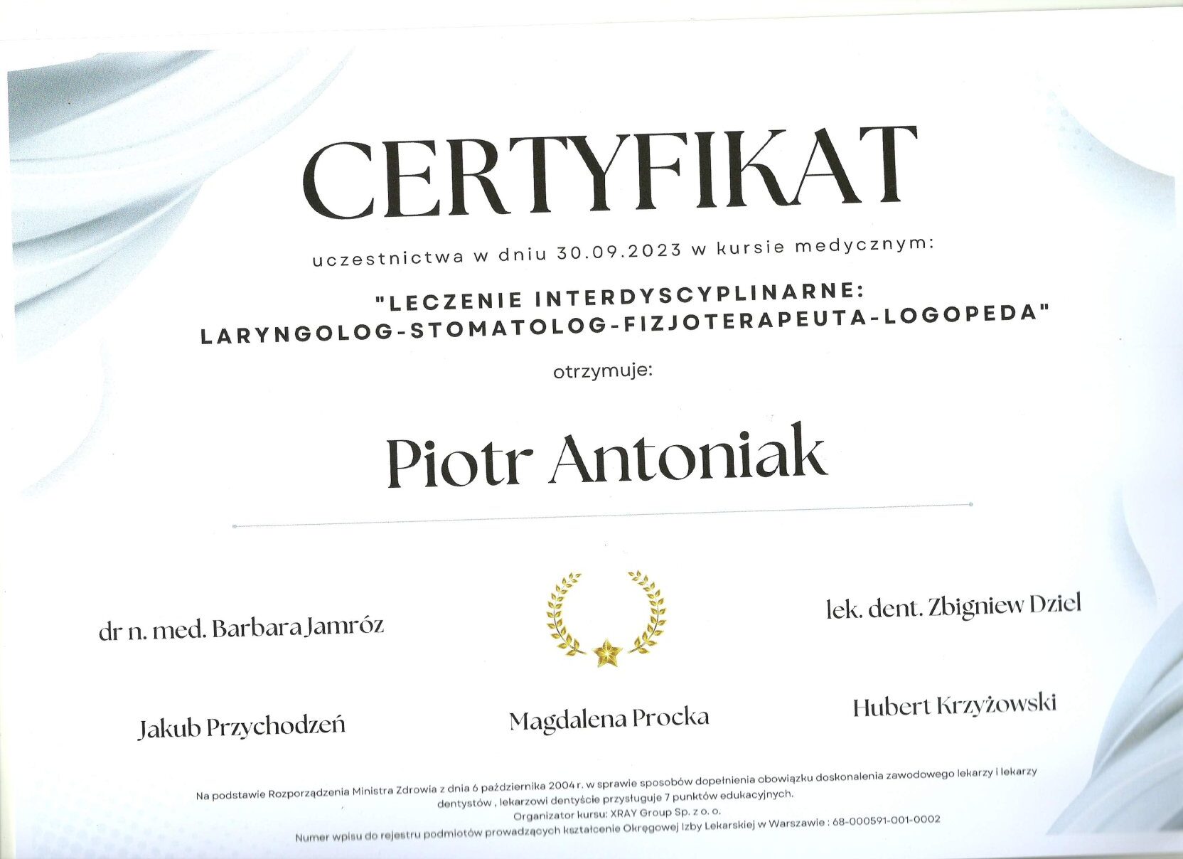 Interdisciplinary treatment doctor-physiotherapist-language therapist